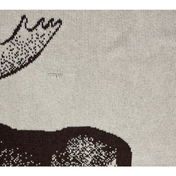 Rare Vintage 1970s Logo Knits Moose Lodge Blanket Club Quilt Large Elks Retro - Picture 6 of 8